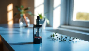 Buy DMT online showcasing a premium vape cartridge with intricate design details.