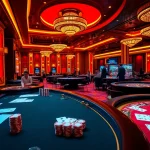 Exciting scene showcasing tỷ lệ bóng đá kèo nhà cái with players betting at a luxurious casino.